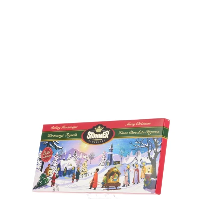 Karácsonyi csokoládé figurák bliszterben 80g