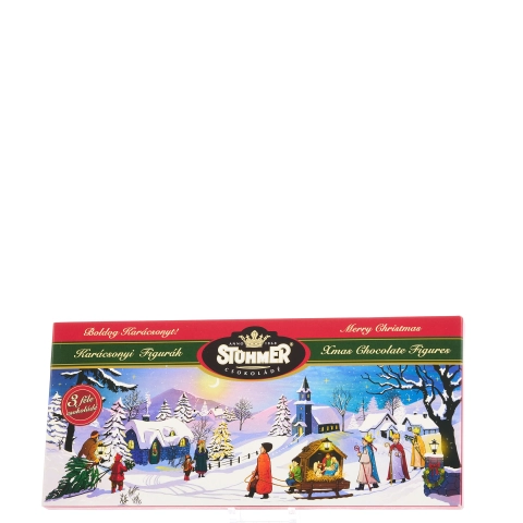 Karácsonyi csokoládé figurák bliszterben 80g