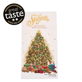 Karamellizált fehércsokoládé karácsonyi 90g