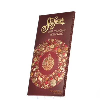 Narancsos étcsokoládé karácsonyi 90g