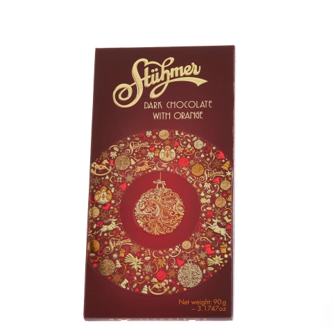 Narancsos étcsokoládé karácsonyi 90g